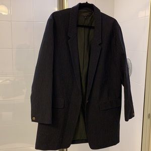 Rag & Bone Navy Pinstripe Blazer